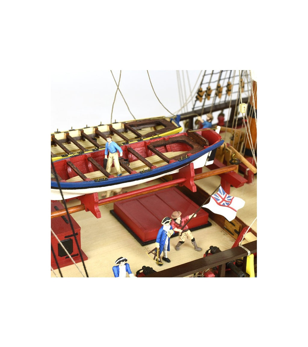 Vessel HMS Endeavour. 1:65 Wooden Model Ship Kit